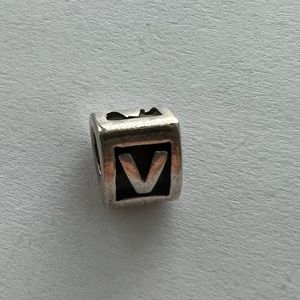 Pandora Charm Letter V